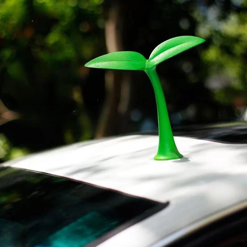Dekorace na střechu auta 3D Trojrozměrná nálepka na auto Květinový pupen Tykadla Sazenička Ďáblovy rohy Hraj si na roztomilého Protinárazové doplňky