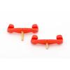 HOMARE "Foot Screws (New Orange Color) Long and Short Set" (for Both Violin and Viola)