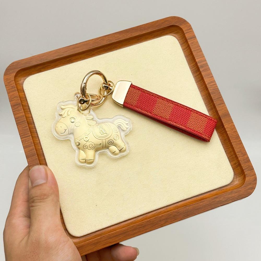 Cartoon Design Pony Keychain Decorations Bag Pendant Horse Keychains  Chinese New Year