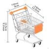 Children's Push Cart Toy, Mini Shopping for Supermarket Play, Metal Handcart Accessory