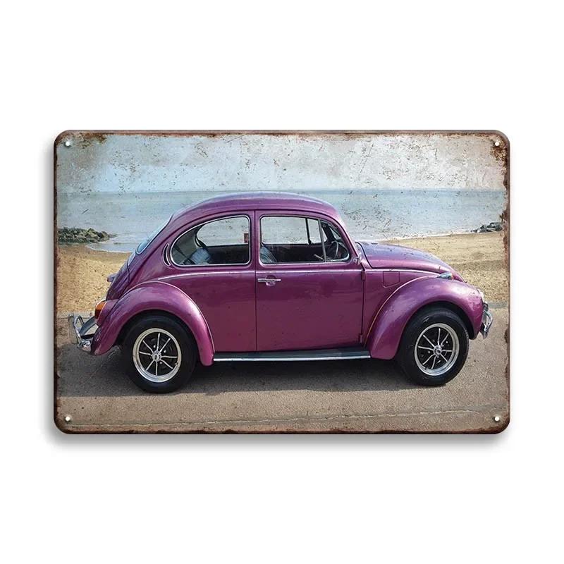 Vintage Car Tin Sign Classic Vehical Tinplate Poster Metal Wall Plate Signs Decor Bar Garage Decorative Plaques Art Pin Up Bo