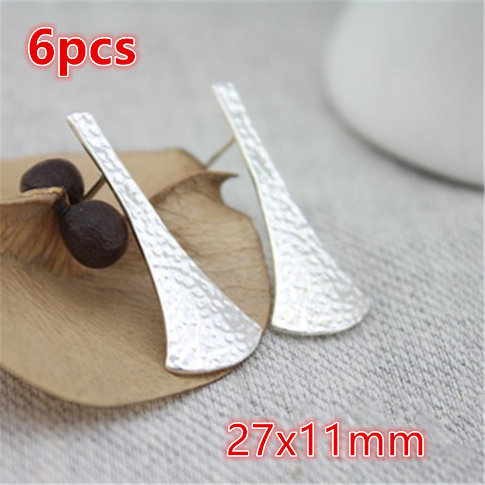 6-10pcs Brass Metal Flower Studs Earrings Pins DIY Earrings Stud Hooks Jewelry Making Accessories Findings