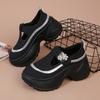 Fashion Platform Hollow Bag with Baotou Daddy Shoes Worn Out 2025 Summer New