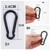 5pcs Gourd Shaped Gourd Carabiner Keychain Aluminum Zinc Zinc Alloy Gourd Safety Buckle  Fishing