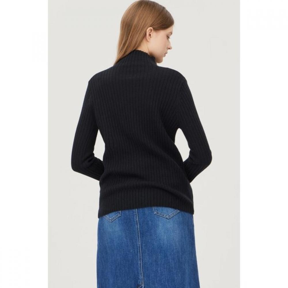Benetton Two Tone Sleeve Slim Rib Knit Bakpe1561
