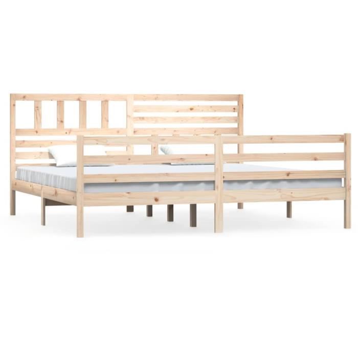 VidaXL Bed Frames Solid Wood 200x200 Cm