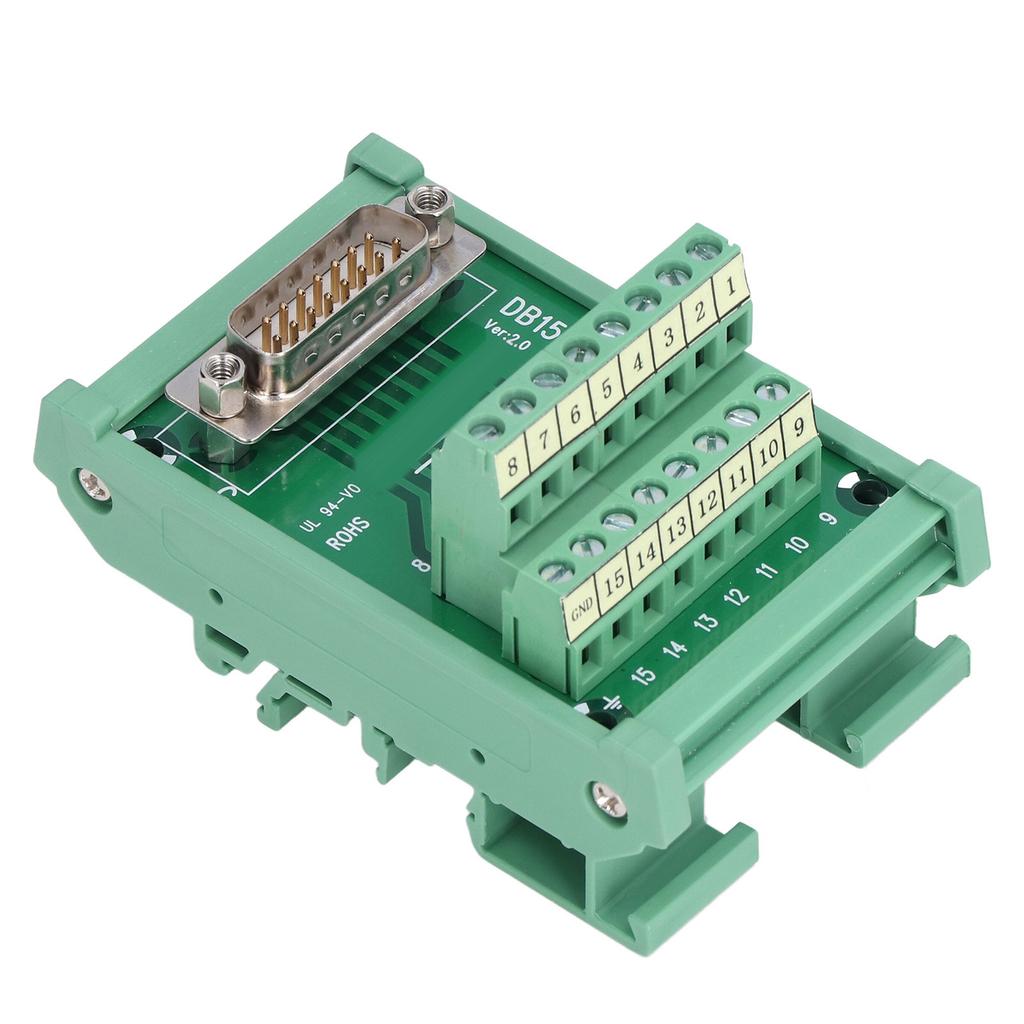 Terminal Block Male Header Interface Connector Break Out Board Module DC 60V DB15‑G7