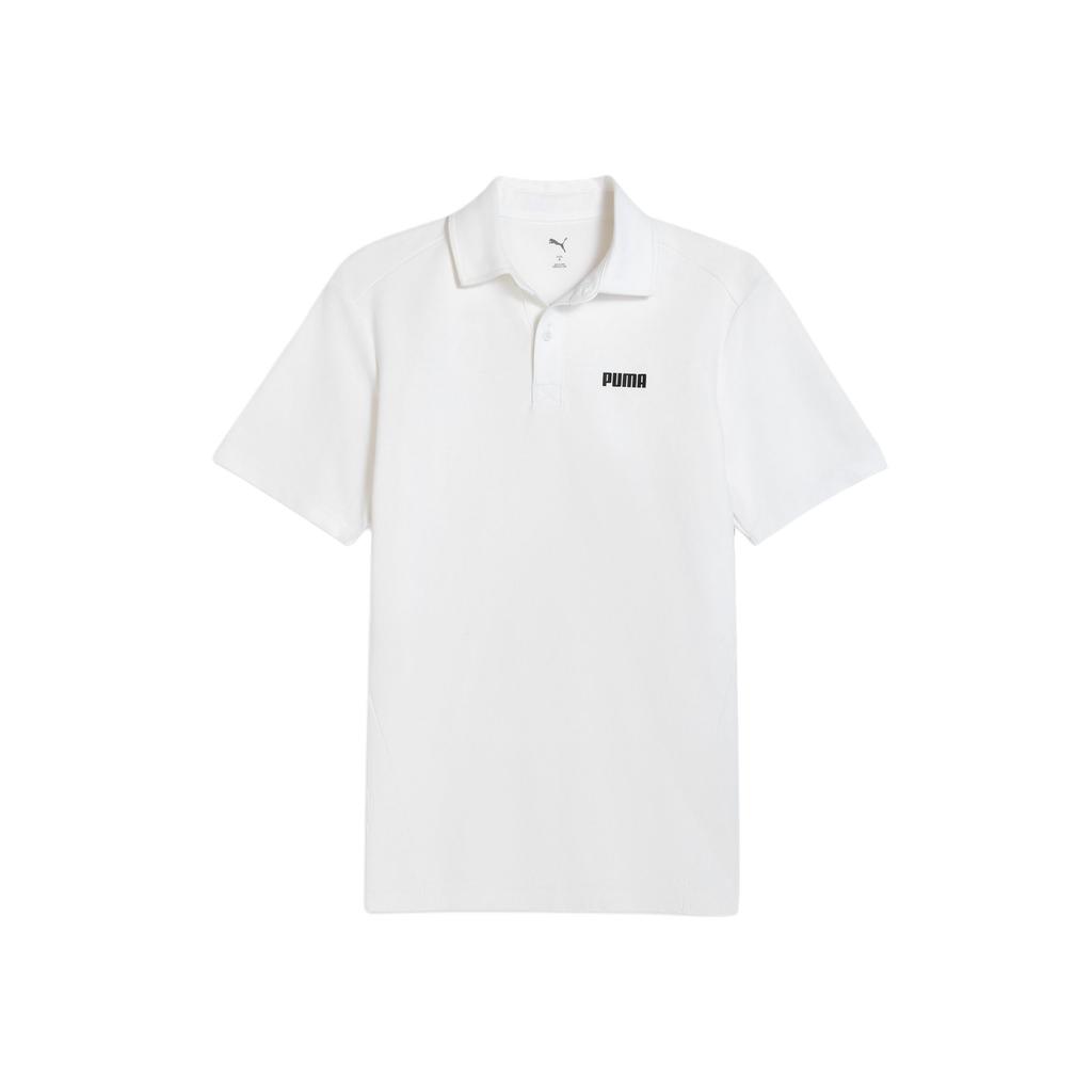 Puma Rad/Cal Casual Moisture-Wicking Quick-Dry Sun Protection Short Sleeve Polo Shirt Men Polo Shirts White 690191-02