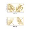 2Pcs Modern Scandinavian Wall Art Metal Monstera Leaf Decoration Wall Hanging For Home Office Indoor Wall Decors