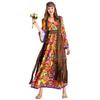 Enchanting Style 70s Hippie Costume For Women Utilizing Cozy Polyester Fabric Ideal For Halloween And Costume Parties