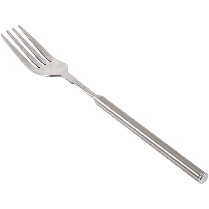 Extendable Fork,8.7 to 25.4 Inch Expandable fork prank,Expandable Telescopic BBQ Fork, Stainless Steel, Extendable Handle,Long Dinner Fruit Dessert