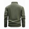 Men S Half Zip Stand Collar Long Sleeve Sweatshirt Autumn Winter Casual