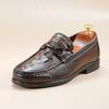 Men's shoes spring 2025 new trend men's leather shoes soft sole one pedal versatile Korean version of business casual shoes