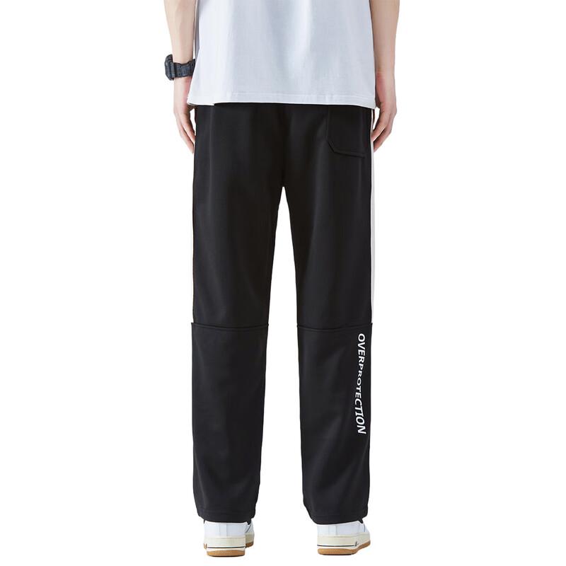 OVERPROTECTION Men's Striped Straight-Leg Wide-Leg Trousers