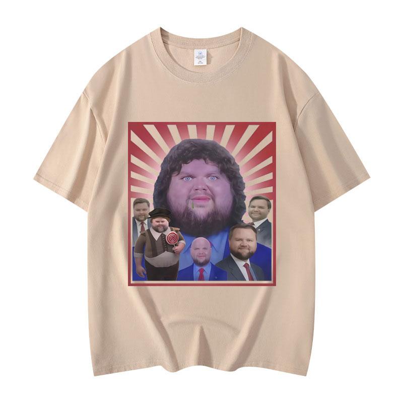 JD Vance Funny Meme Graphic T Shirts Men Women Clothing Fashion Y2k Oversized T-shirt Summer Casual Loose Short Sleeve T-shirts