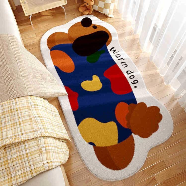 Cartoon Bedroom Carpet Children's Room Plush Carpet Anti Slip and Easy To Maintain Bedside Carpet