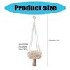 Sturdy Cotton Handwoven Hanging Storage Baskets Stylish Kitchen Organizers Portable for Fruit and Vegetable Display