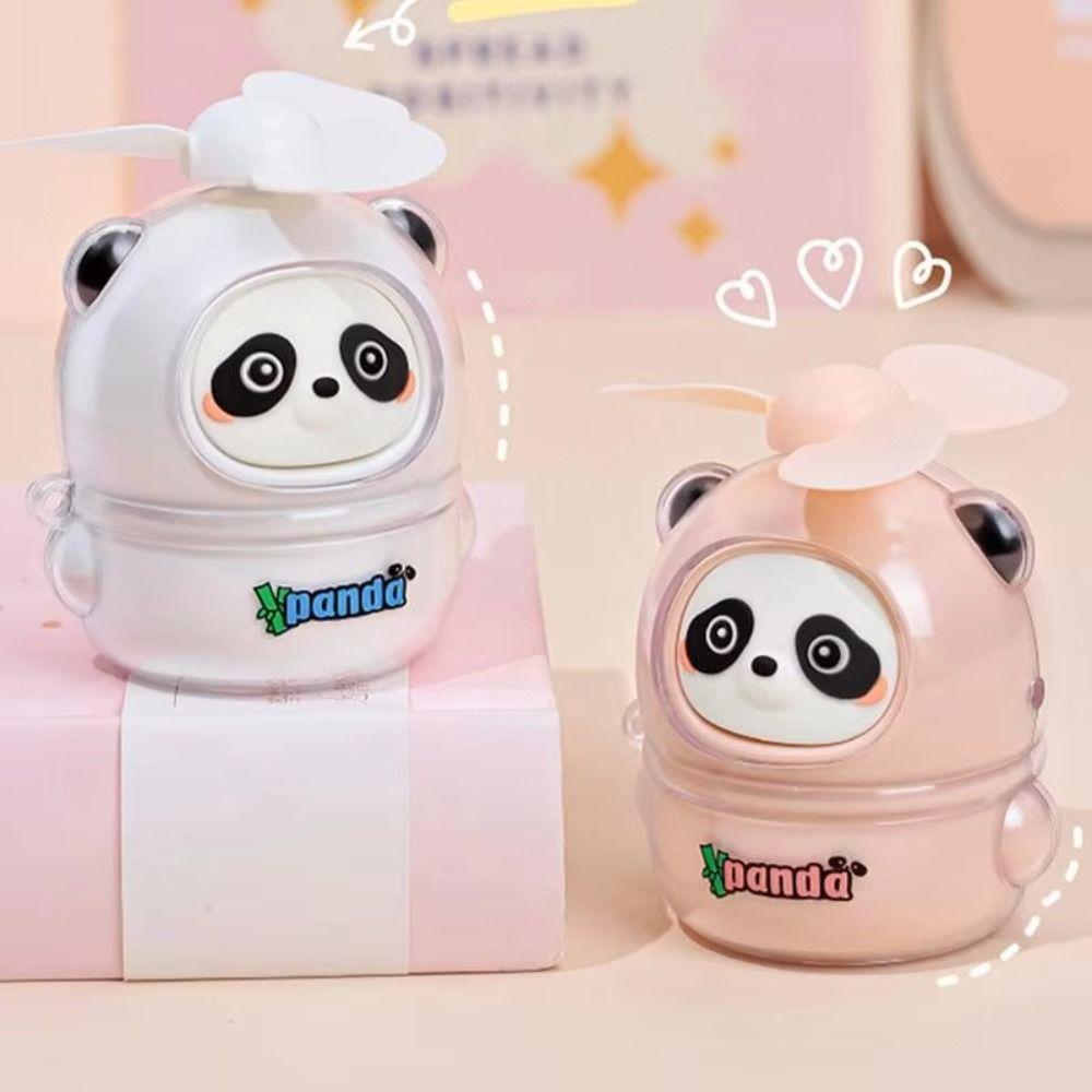 Handheld Desk Fan Panda Pocket Fan Creative Mini Fan  Girl