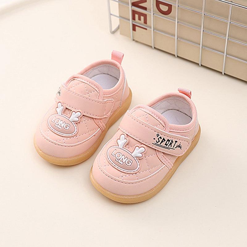 Spring/Autumn Style Baby Shoes 0-1-2 Years Old, Children's Soft-Soled Single Shoes, Infant Soft-Soled Walking Shoes.