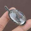 Natural Tree Of Life White Topaz Gemstone Copper Wire Wrap Pendant 2.36" B2S87