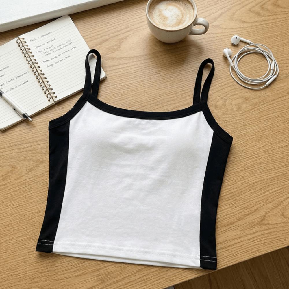 Spicy Girls Style Women's Short Vest Sweet Sleeveless Top Casual Slim Crop Top Lady