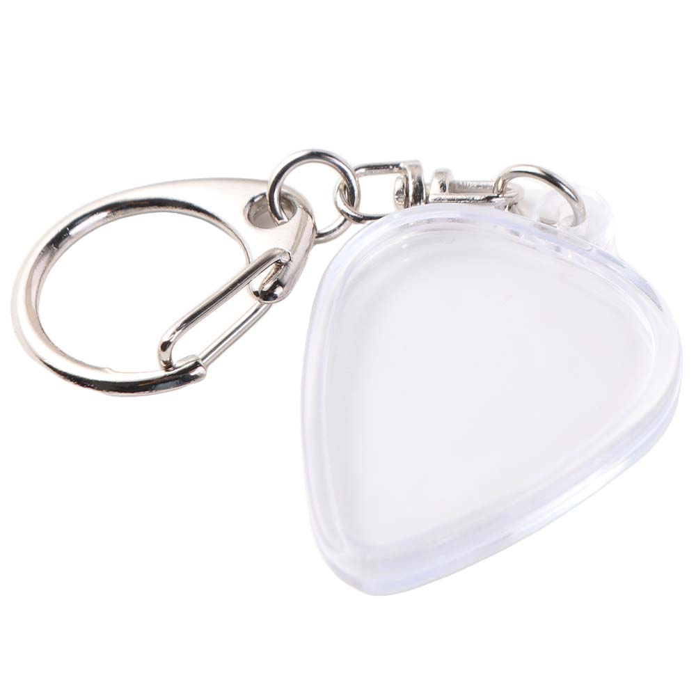Picks Size Case Guitar Pick Keyring Transparent Guitar Pick Keychain Jewelry Gift