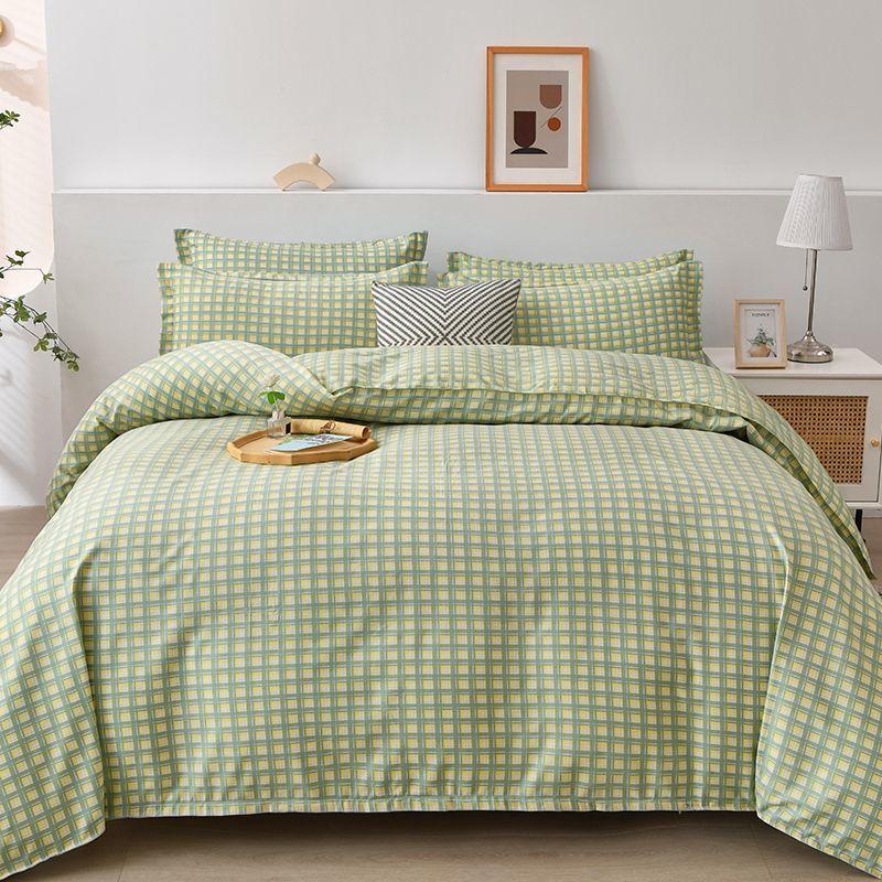 3D Digital Printed Thickened Twill Brushed Quilt Cover and Pillowcase Single and Double Bedding Three-piece Set