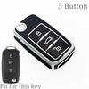 2/3 Buttons Tpu Car Key Case For Vw Volkswagen Mk4 Bora Golf 4 5 6 Jetta Passat Polo Bora Touran Skoda Seat Tpu Cover Shell Fob