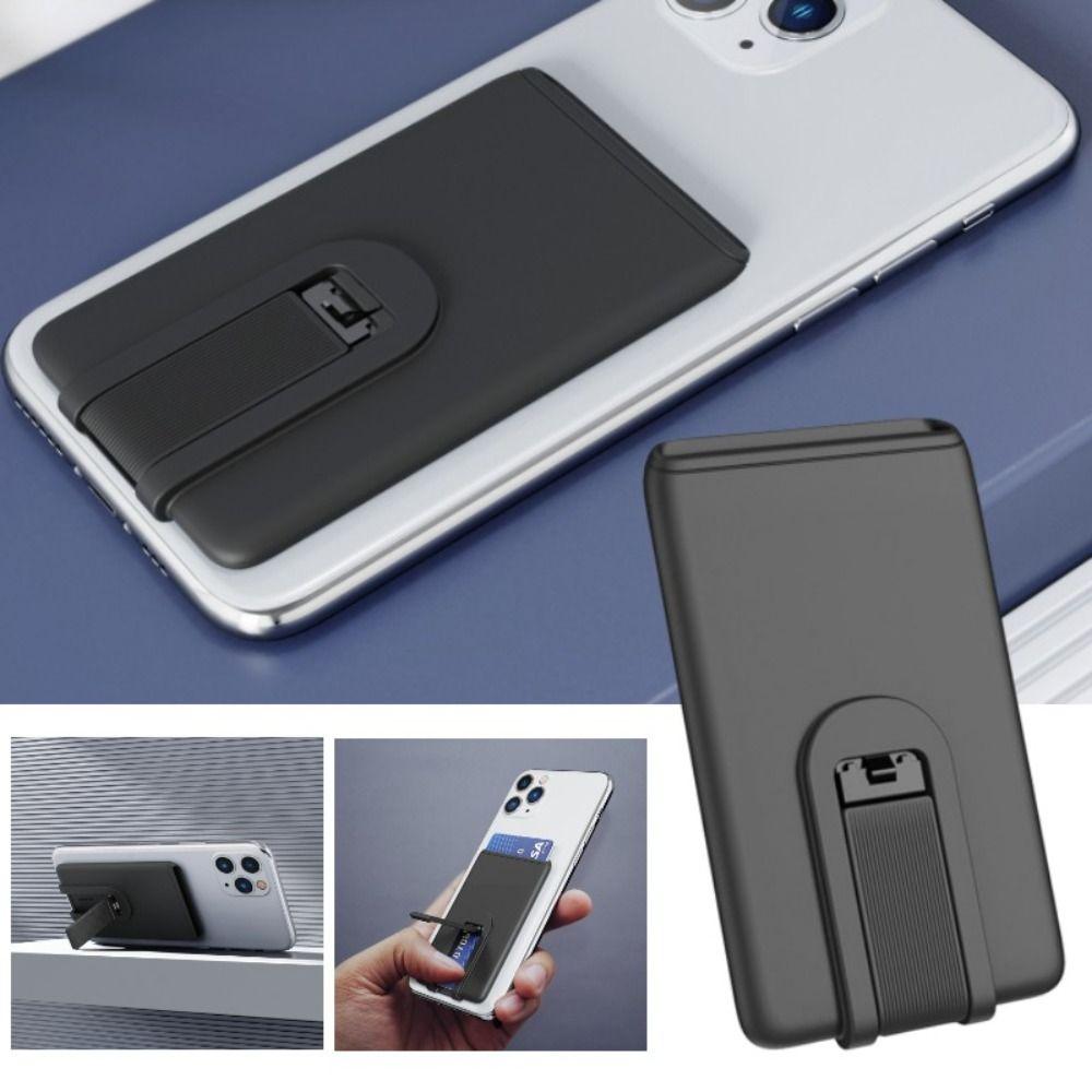 Silicone Wallet Case Stick on Card Case Convenient Phone Bracket  Phone
