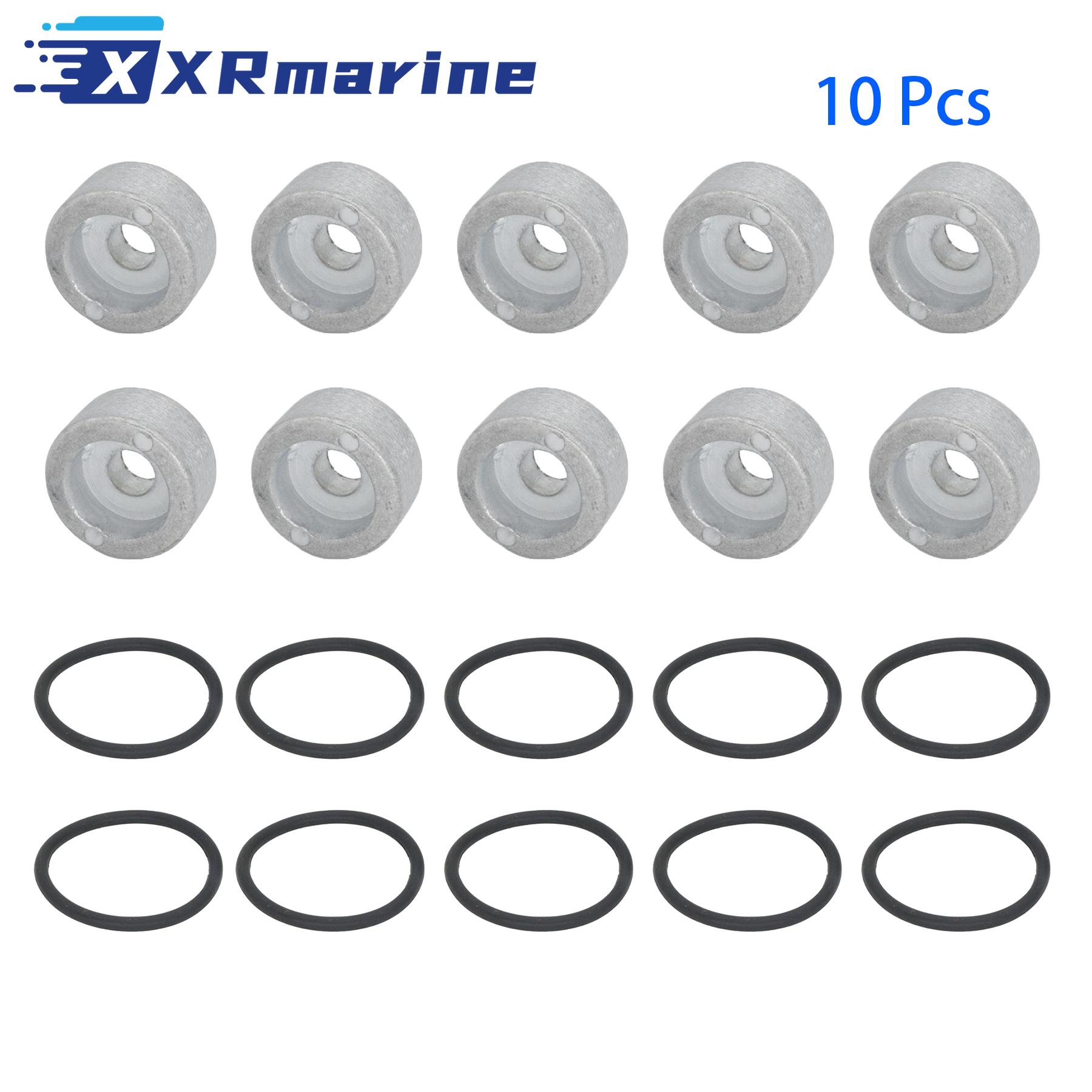 

10 Pcs 55321-87J00 Zinc Anode with O-Ring 09280-2 for Suzuki Marine 4 Stroke 6-300 HP Outboard Motor Replaces 55321-87J01 10 Pcs 55321-87J00