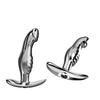 Elegante Butt Plug Metallico con Ingresso Posteriore in Lega di Alluminio