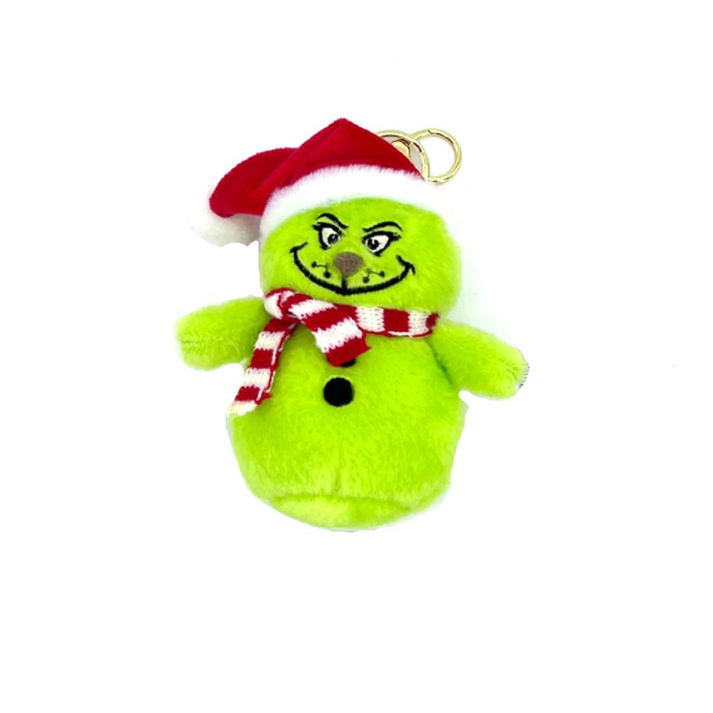 Christmas Green Haired Plush Toy Pendant,Creative Decorative Gift Ornaments