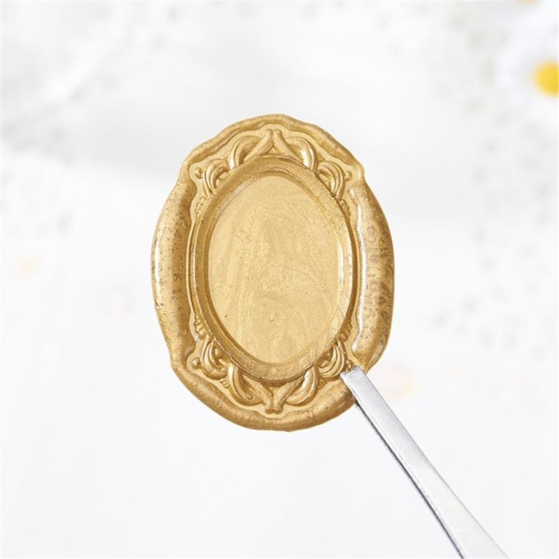 Sealings Wax Stamp Head for Envelope Invitation Card DIY Scrapbooking Flower Photo Frame Seal Stamp Head Replacement