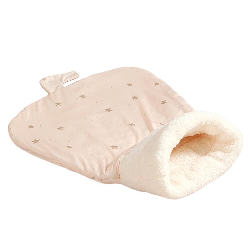 Winter Cat Sleeping Bag 360° Warm Semienclosed Soft Plush Large Cat Sack Cat Bed For Winter Autumn
