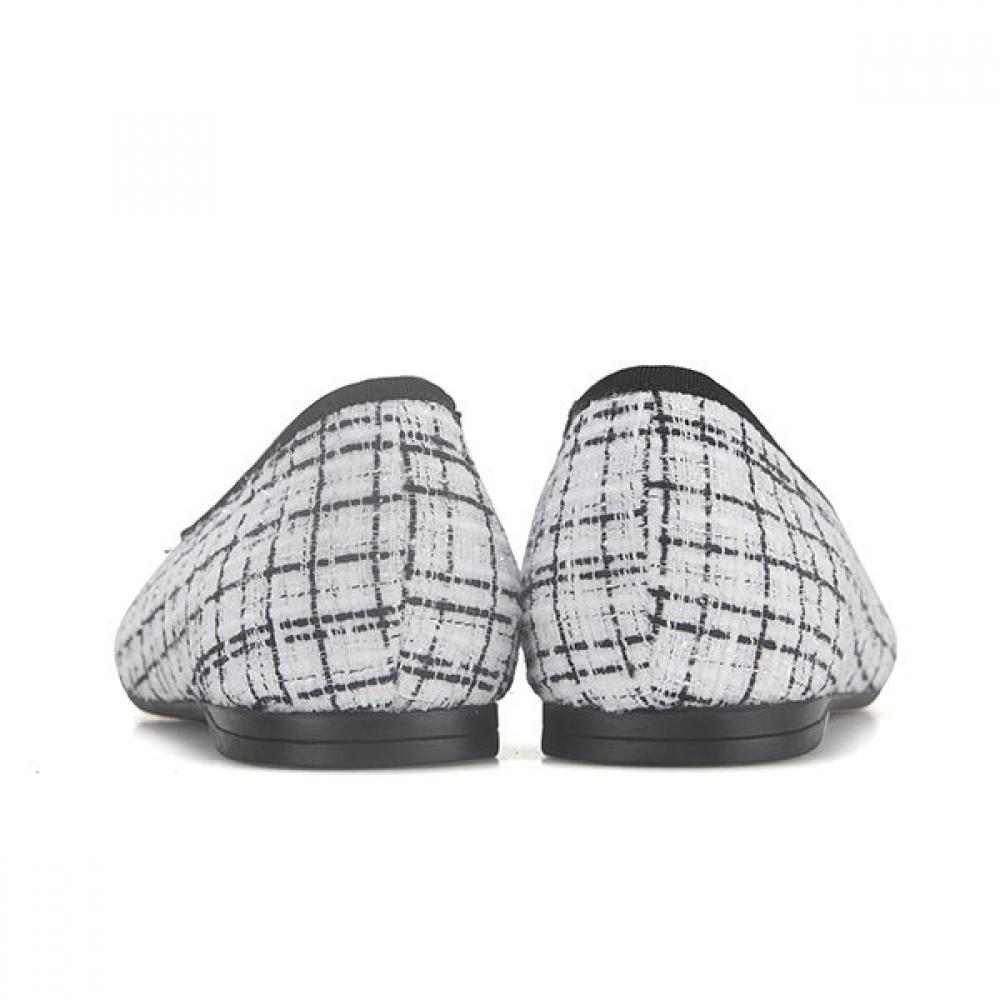 BARBARA Lambskin Color Block 1cm Flat Bbf506wt
