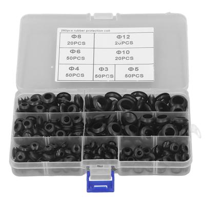 Kit Assortimento 260 Pezzi O-Ring Gomma Nitrilica Guarnizioni di Tenuta Rondelle per Aria Idraulica Iniettore Carburante