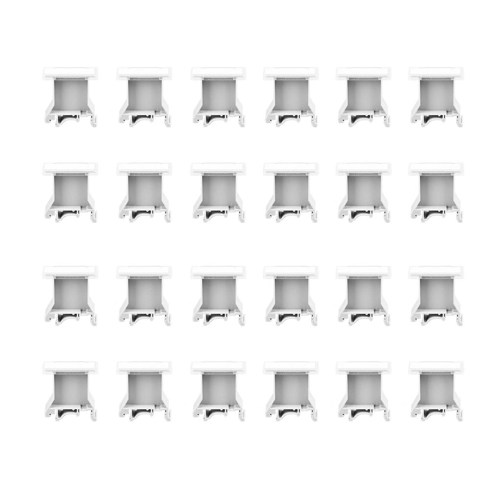 100Pcs UK B2 Terminal Marking Block Set PA66 DIN Rail Guideway Marker for Identification