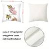 1 Pieces Vintage Watercolor Floral Throw Pillow Covers Pattern Cushion Cover Suitable For Sofa Bedroom Car Pillow Cover