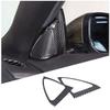 2PCS Soft Carbon Fiber A-pillar Speaker Frame Trim For Jaguar F-TYPE 2013-