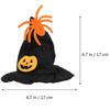 Halloween Pet Costume Hat Collar Set Cat Collar Funny Pumpkin Hat Non-woven Fabric Pet Party Decoration Props Cat Dog Costumes