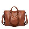 Ladies Fashion Soft Leather Large-capacity Tote Bag One-shoulder Handbag Retro Messenger Bag