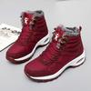 European and American style autumn and winter high-top cotton shoes velvet women's snow boots thickened sports shoes large size hiking shoes wome