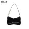 IELGY Textured PU Leather Shoulder Bag Retro Classic