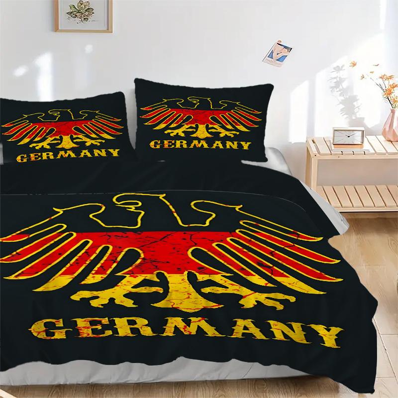 3Pcs Eagle Germany Flag Bedding Sets For All Sizes New 3D Printed Bed Cover Comforter Duvet Cover Pillowcase Bedroom Decoration