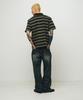 ENDOOR Vtg Dyed Stripe 1/2 Polo Shirt (Vtg Olive)