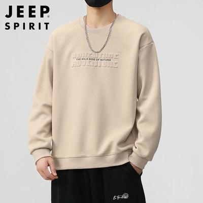 JEEP SPIRIT Men's Crewneck Long-Sleeve Sweatshirt