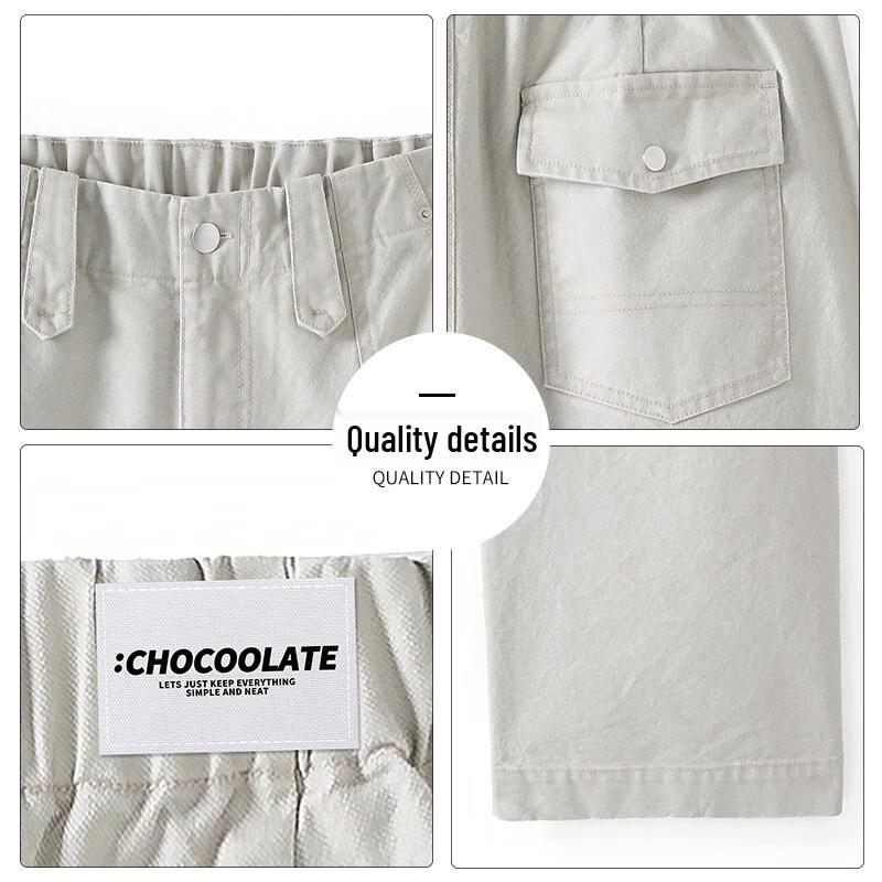 CHOCOOLATEit Men's American Retro Cotton Cargo Pants