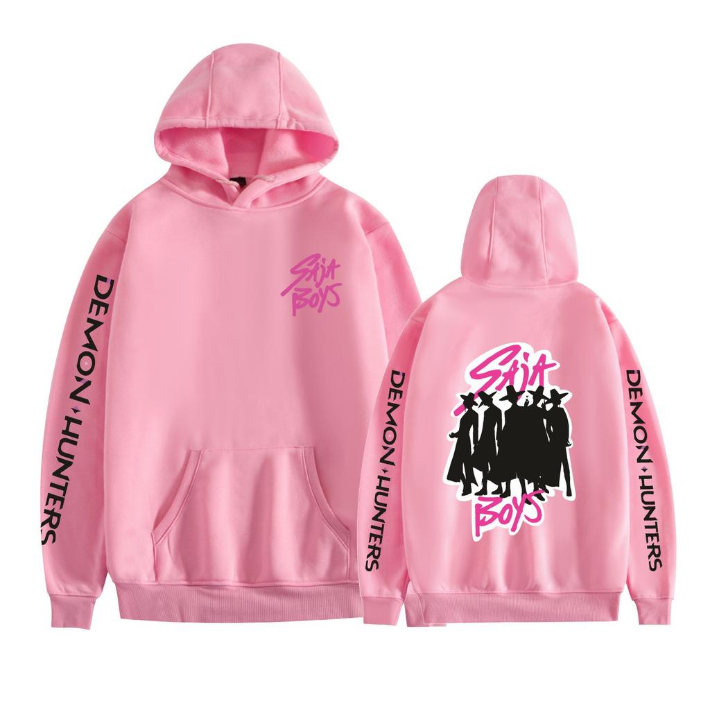 Mens Womens Hoodie KPop Demon Hunters Anime Hoodies Streetwear Harajuku Casual Printed Hooded Pullover Sweatshirts