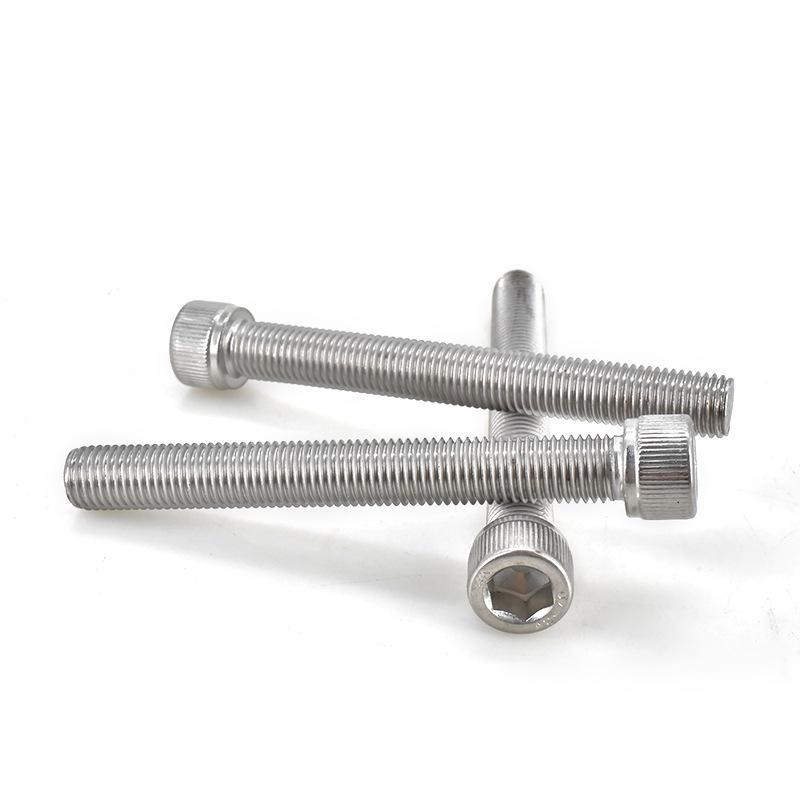 Yigu Fine Thread Knurled Socket Head Screws, 304 Stainless Steel, M3-M12