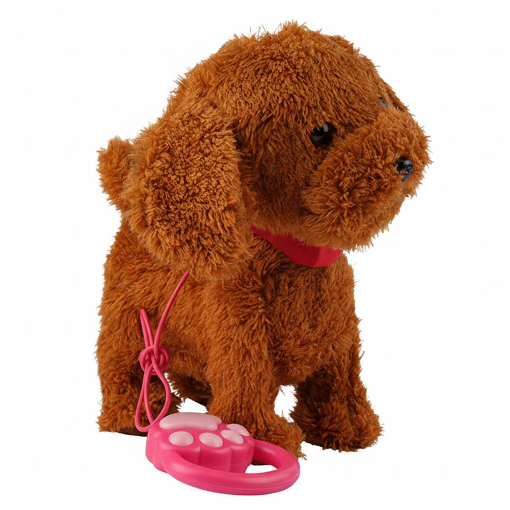 Walking Dog Repeats What You Say Realistic Licking Tongue Interactive Musical Puppy Robot Stuffed Animal Dog for Kids Toddlers